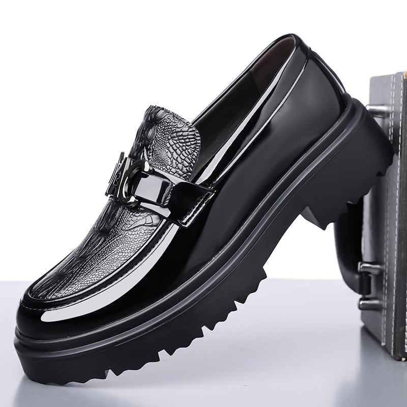 Formal Men Daily Wear Footwear - أحذية رجالية جلدية للربيع بنمط بريطاني،