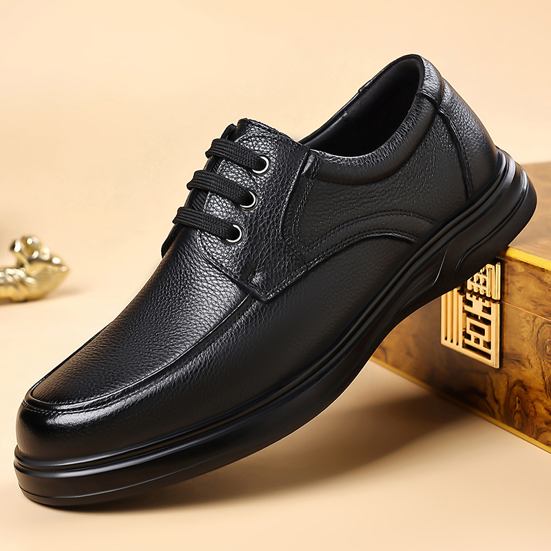 Formal Men Daily Wear Footwear - أحذية أكسفورد رجالية من الجلد برباط،