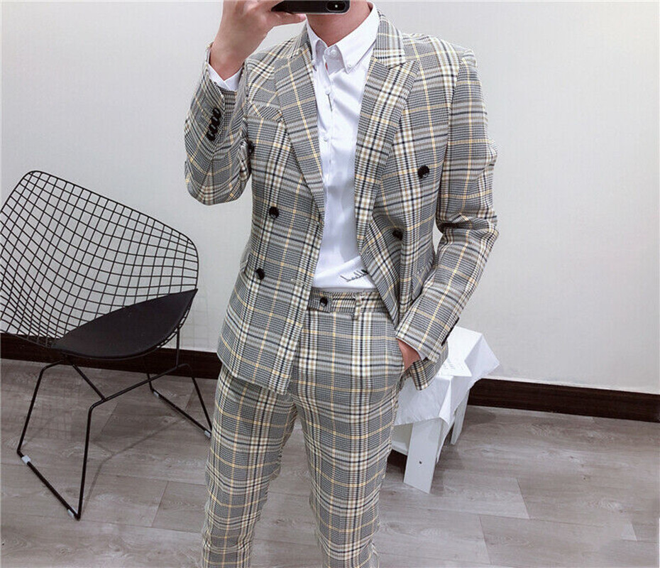 Men'S Style Formal Wear - أحدث نمط جديد التدخين منقوشة الرجال