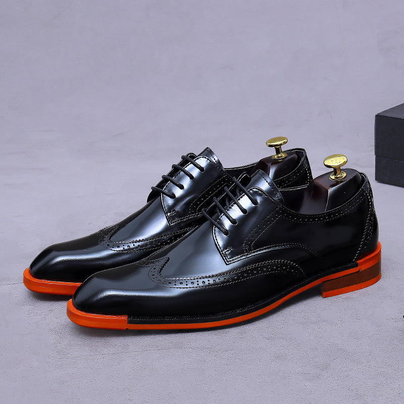 Formal Men Daily Wear Footwear - أحذية أكسفورد رجالية من الجلد الطبيعي
