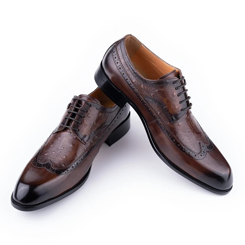 Formal Men Daily Wear Footwear - أحذية رجالية من جلد البقر برباط،