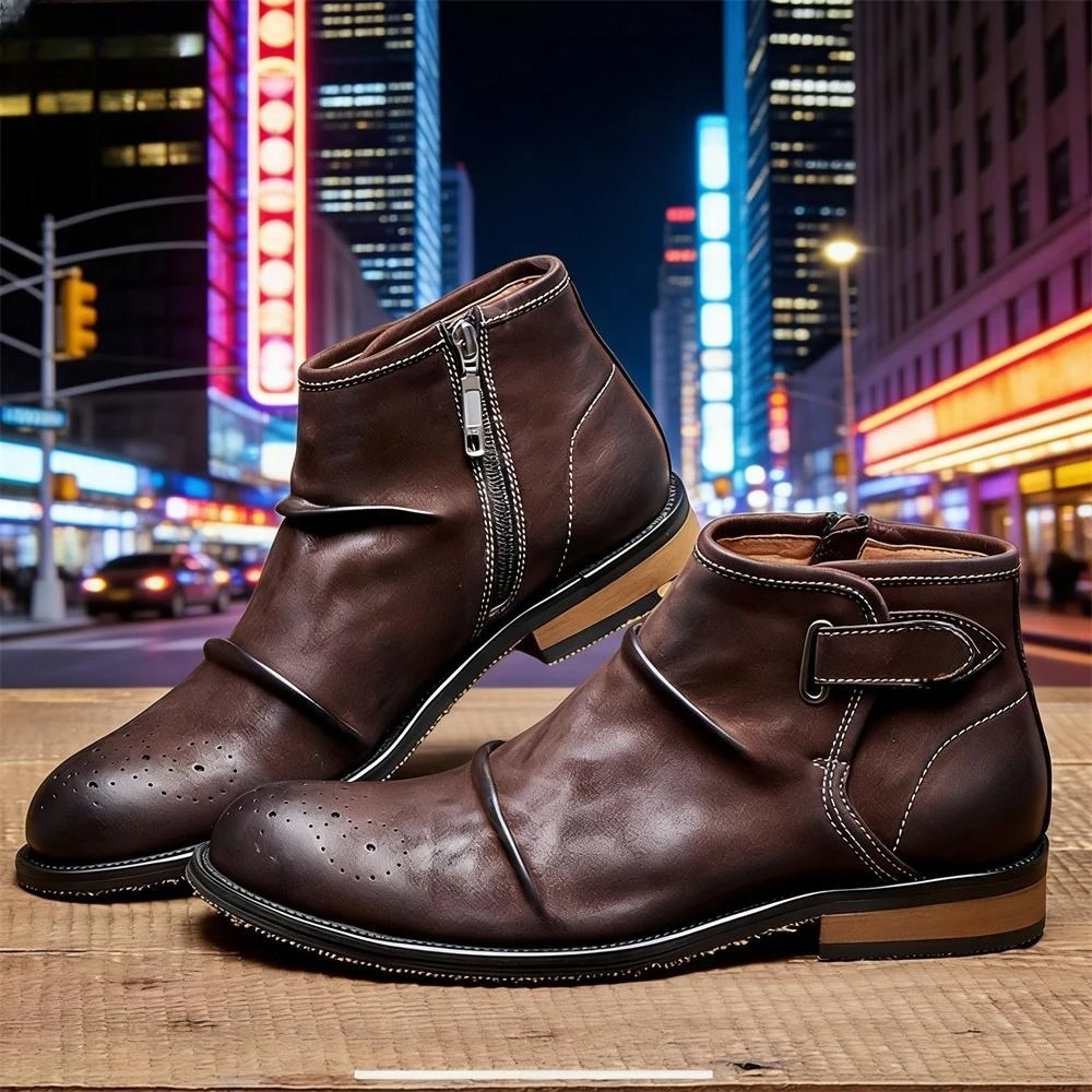 أحذية رجالية رسمية برباط وسحاب - مراجعة Formal Men Daily Wear Footwear وسعره