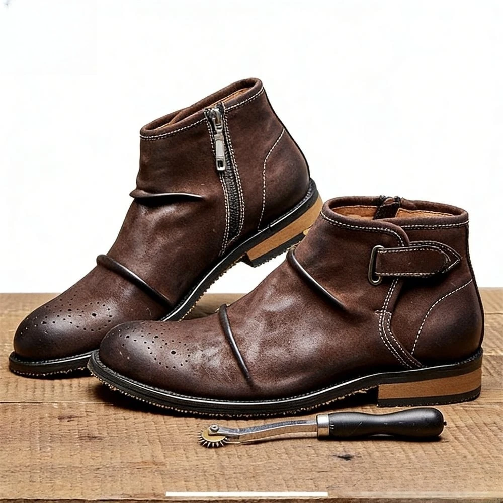 أحذية رجالية رسمية برباط وسحاب - مراجعة Formal Men Daily Wear Footwear وسعره