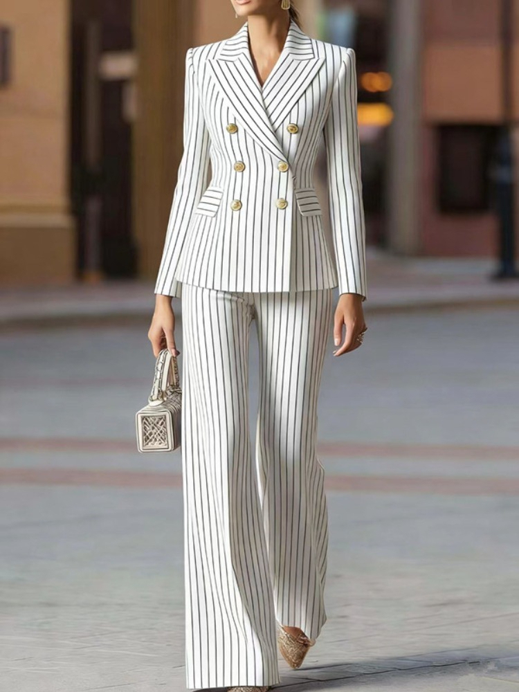 بدلة نسائية رسمية مخططة للعمل  - مراجعة Men'S Formal Wear In Winter وسعره