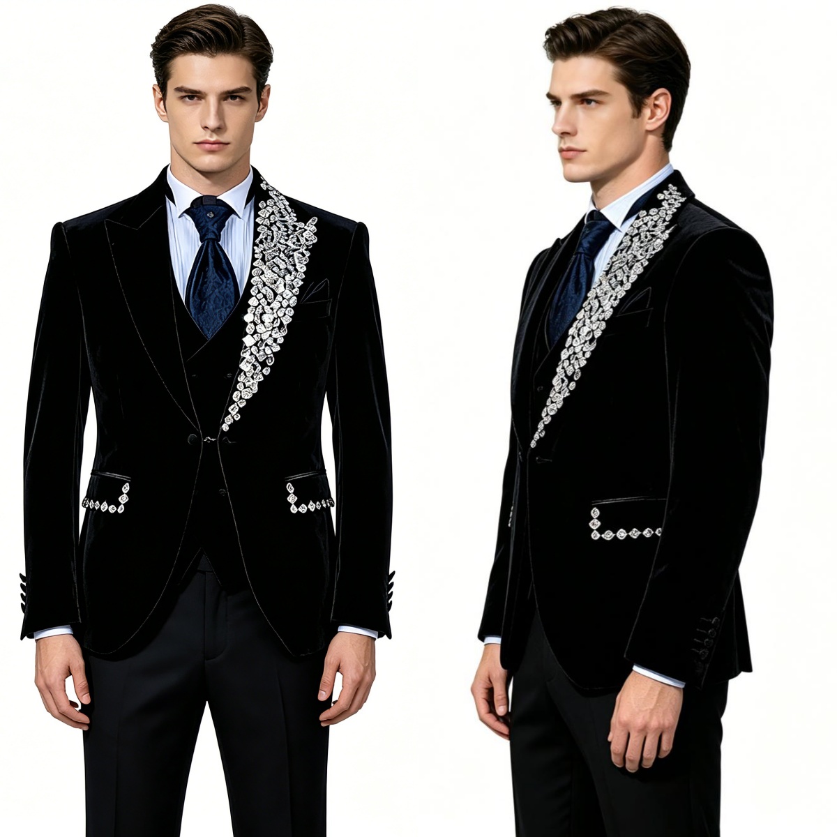 بدلة زفاف رسمية من قطعتين من ا - مراجعة Formal Wear Jersey For Men وسعره