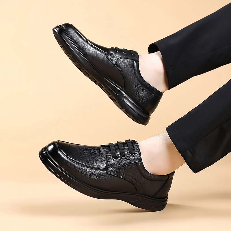 أحذية أكسفورد رجالية من الجلد  - مراجعة Formal Men Daily Wear Footwear وسعره