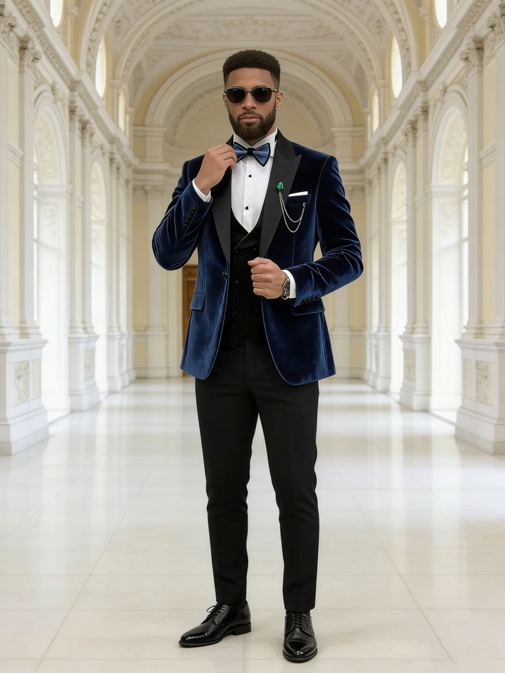 بدلة فاخرة من المخمل للخريف وا - مراجعة Men'S Formal Wear In Winter وسعره