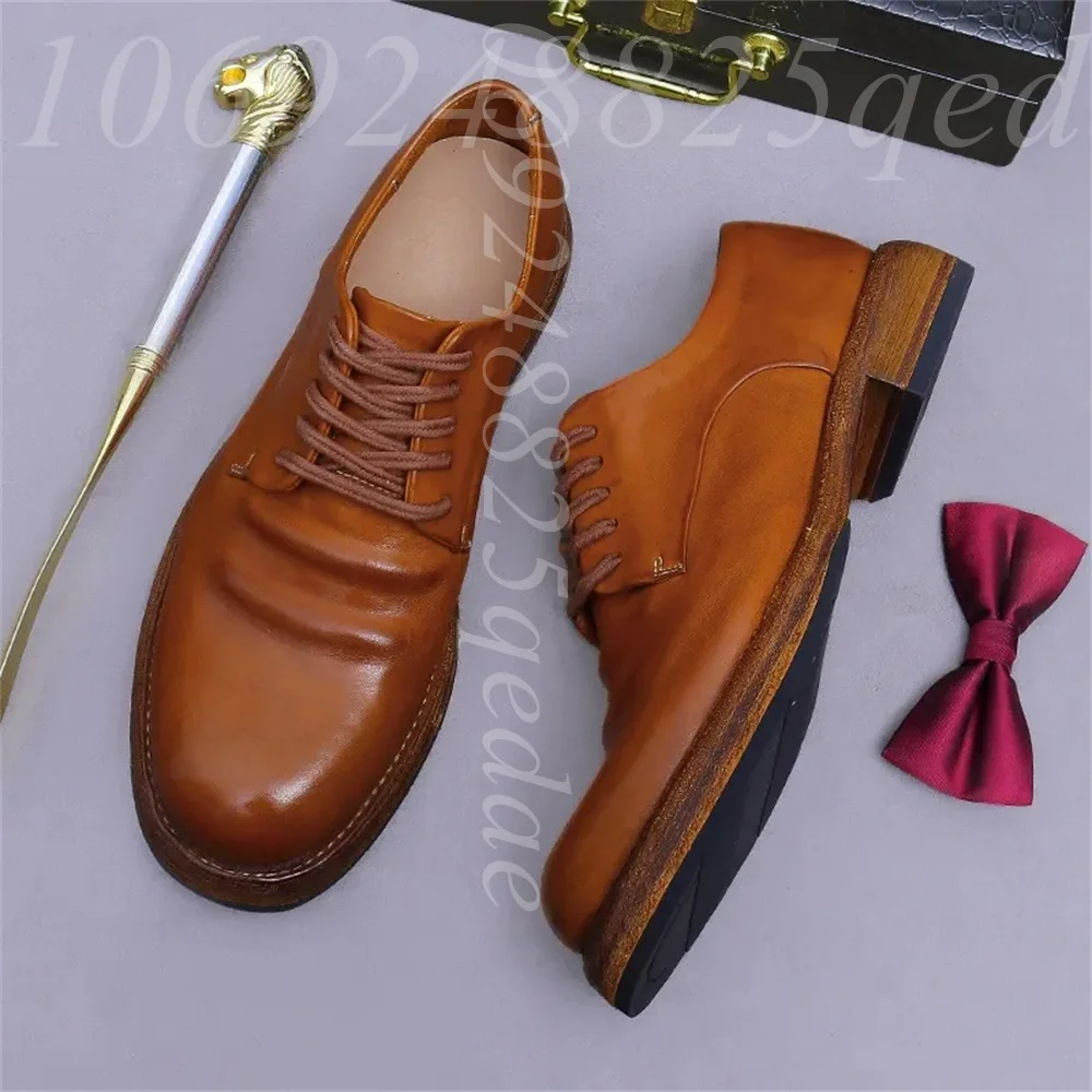أحذية أوكسفورد رجالية مصنوعة ي - مراجعة Formal Men Daily Wear Footwear وسعره