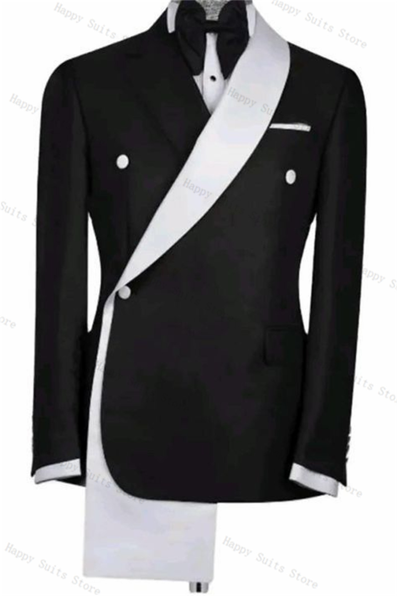 أسود أبيض الرجال البدلة مجموعة - مراجعة Formal Wear Jersey For Men وسعره