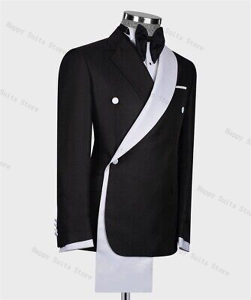 أسود أبيض الرجال البدلة مجموعة - مراجعة Formal Wear Jersey For Men وسعره