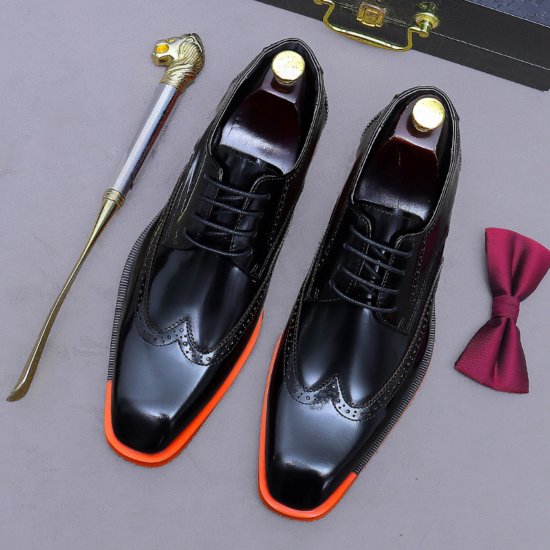 أحذية أكسفورد رجالية من الجلد  - مراجعة Formal Men Daily Wear Footwear وسعره