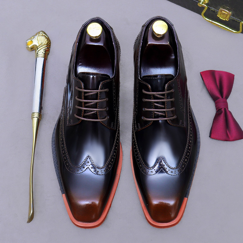 أحذية أكسفورد رجالية من الجلد  - مراجعة Formal Men Daily Wear Footwear وسعره