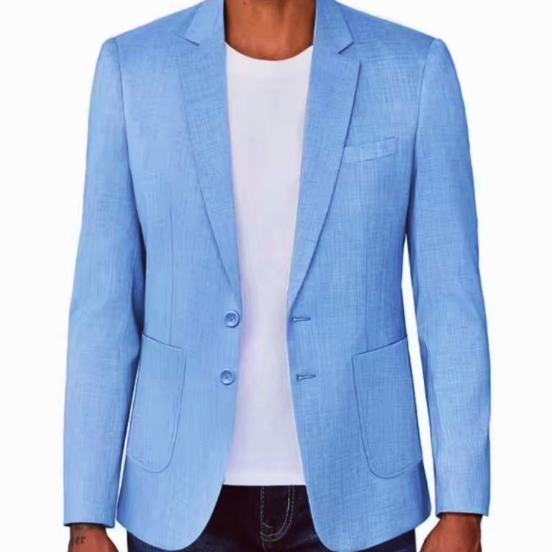 بليزر رجالي بقصة ضيقة من الكتا - مراجعة Men Formal Wear Summer وسعره
