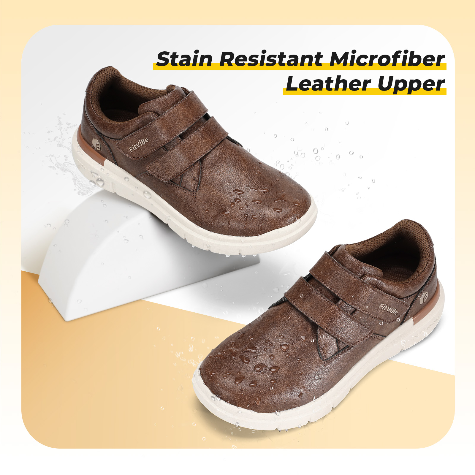 أحذية FitVille واسعة لمرضى الس - مراجعة Formal Men Daily Wear Footwear وسعره