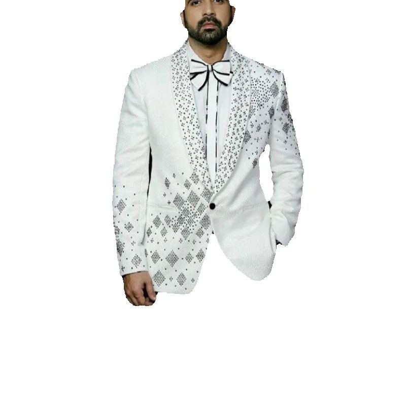 طقم بدلة رجالي كريستالز من قطع - مراجعة Formal Wear Jersey For Men وسعره