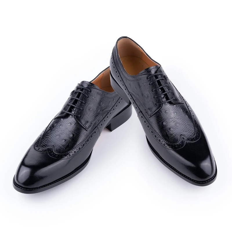 أحذية رجالية من جلد البقر بربا - مراجعة Formal Men Daily Wear Footwear وسعره