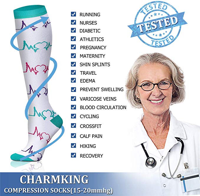 S-XXL 3 أزواج شحن مجاني ممرضة  - مراجعة Sock Garter Men وسعره