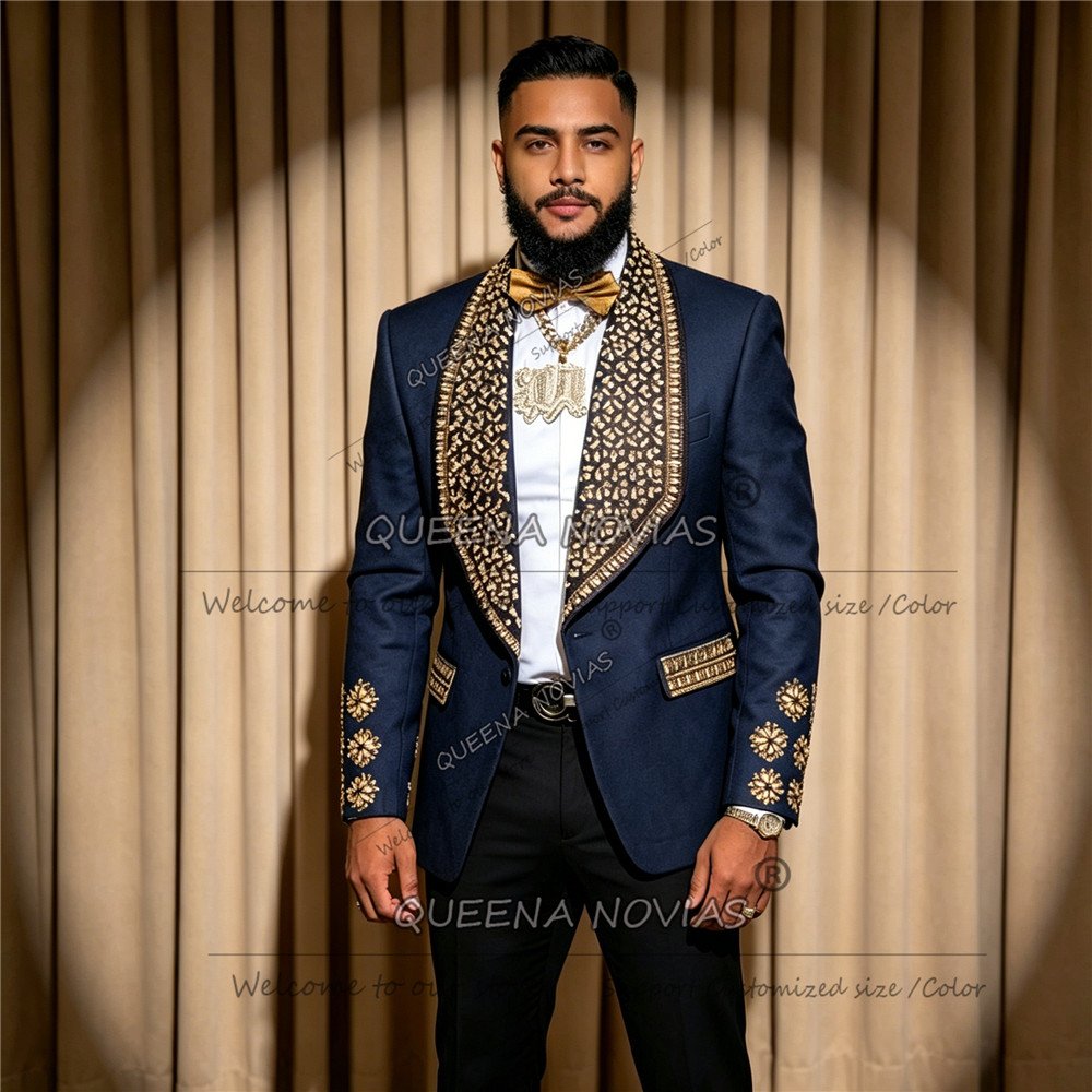 بدلة زفاف حصرية للرجال مع حجرا - مراجعة Formal Wear Jersey For Men وسعره