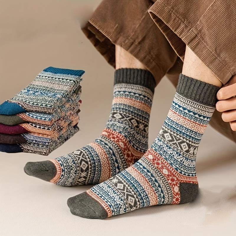 5 أزواج من الجوارب الشتوية الس - مراجعة Sock Garter Men وسعره