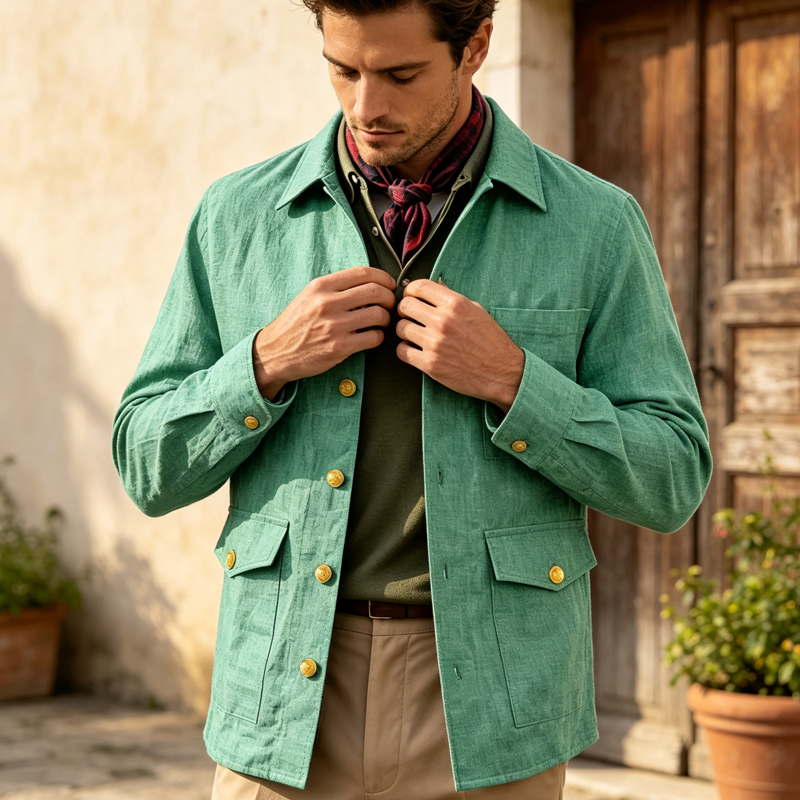 جاكيت رجالي كتان عتيق بياقة مط - مراجعة Men'S Style Formal Wear وسعره