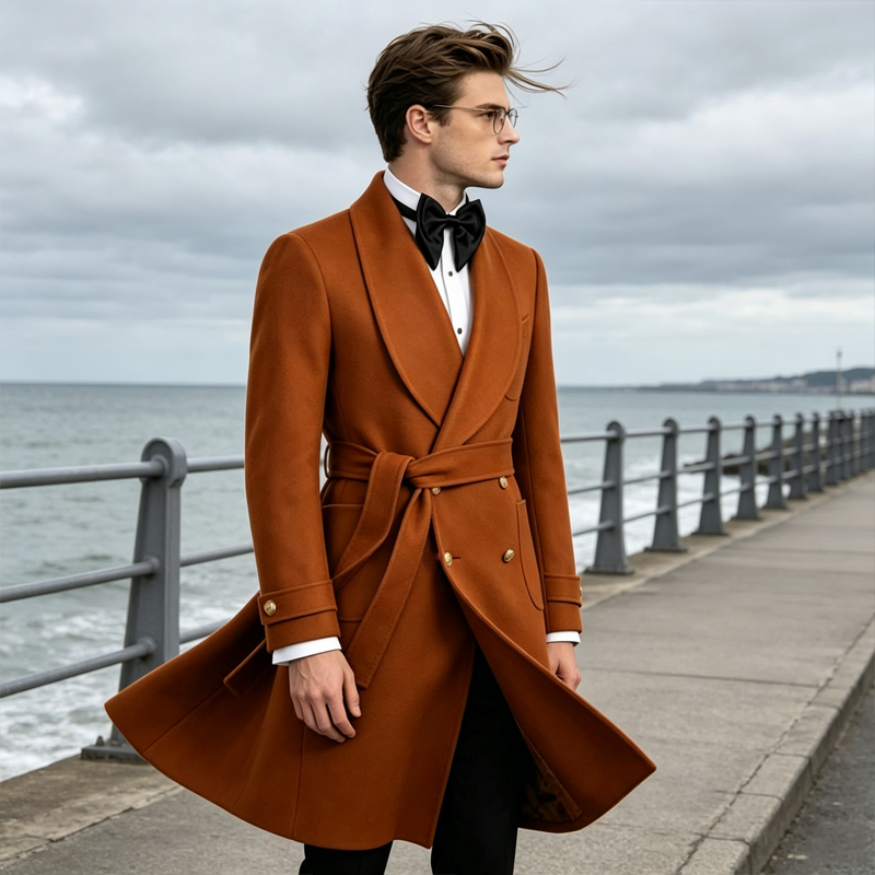 معطف رجالي فاخر من مزيج الصوف  - مراجعة Men'S Formal Wear In Winter وسعره