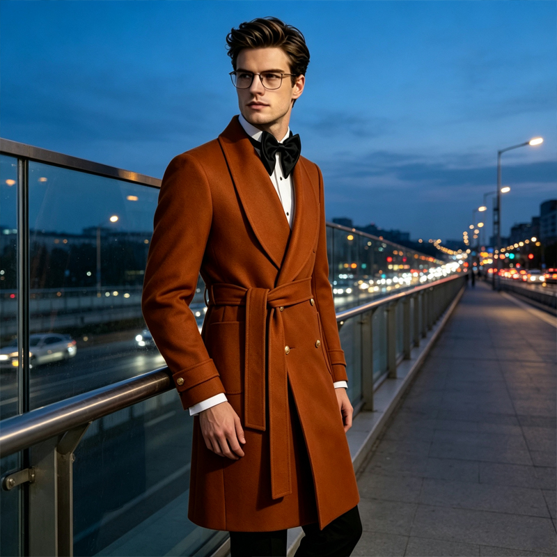 معطف رجالي فاخر من مزيج الصوف  - مراجعة Men'S Formal Wear In Winter وسعره