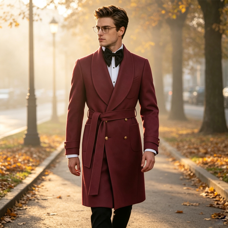 معطف رجالي فاخر من مزيج الصوف  - مراجعة Men'S Formal Wear In Winter وسعره